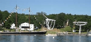 Maine Maritime Museum in Bath Maine. Great way to learn the history of boat building in Maine. 9 miles from Wiscasset Woods Lodge