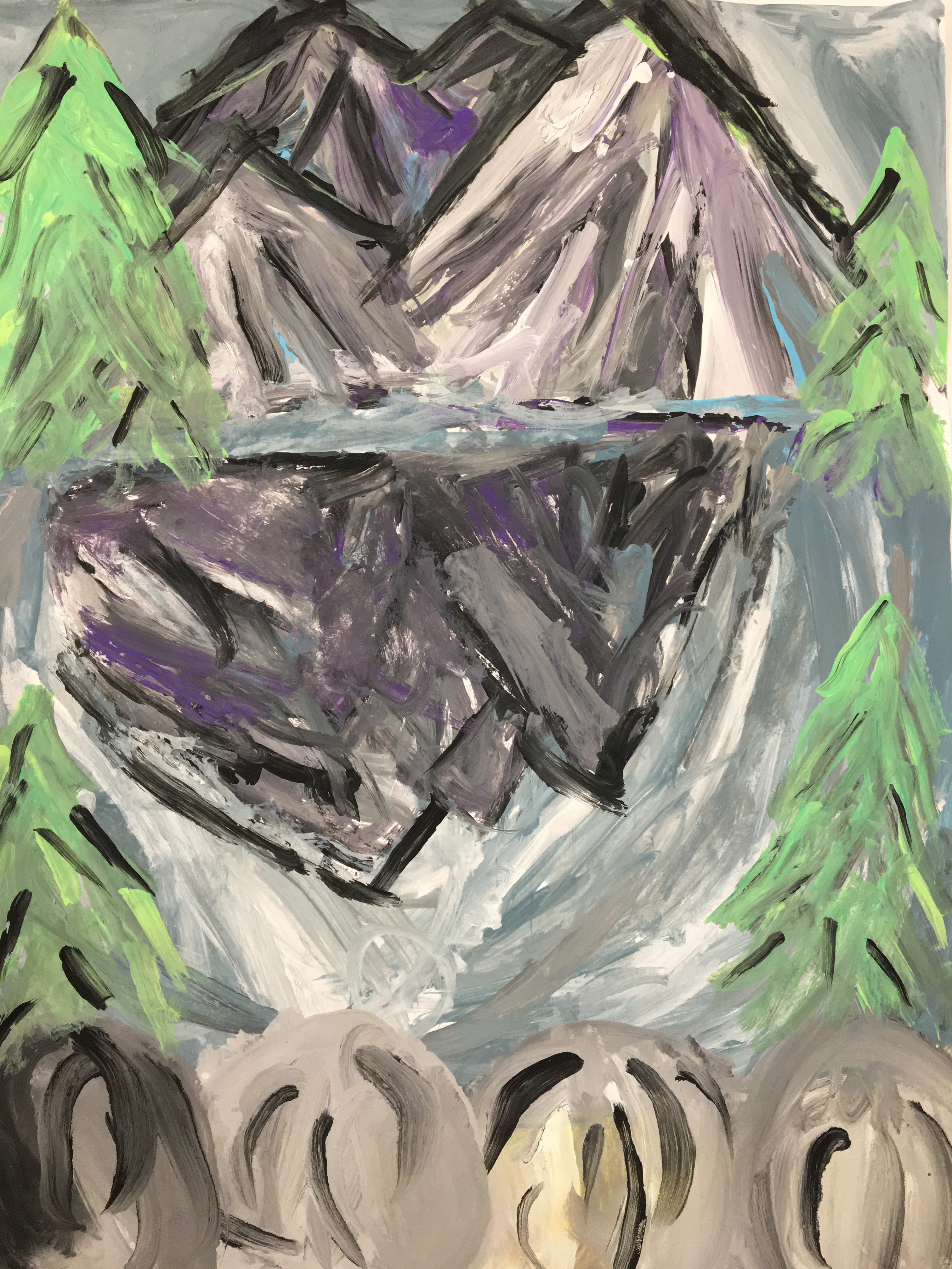 Student artwork shown at the Maine Art Gallery in Wiscasset