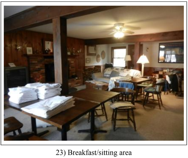 Dining room as it was