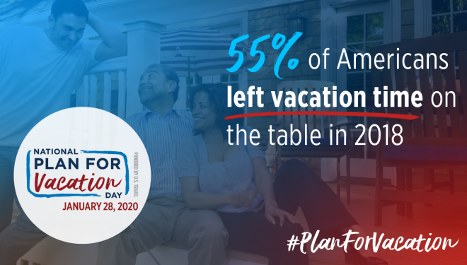 55% of Americans left vacation time on the table in 2018