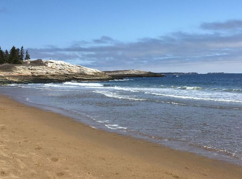 Picture of the beach at Reid State Park by NRCM